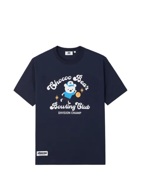 CHOCOOLATE bear-print cotton T-shirt