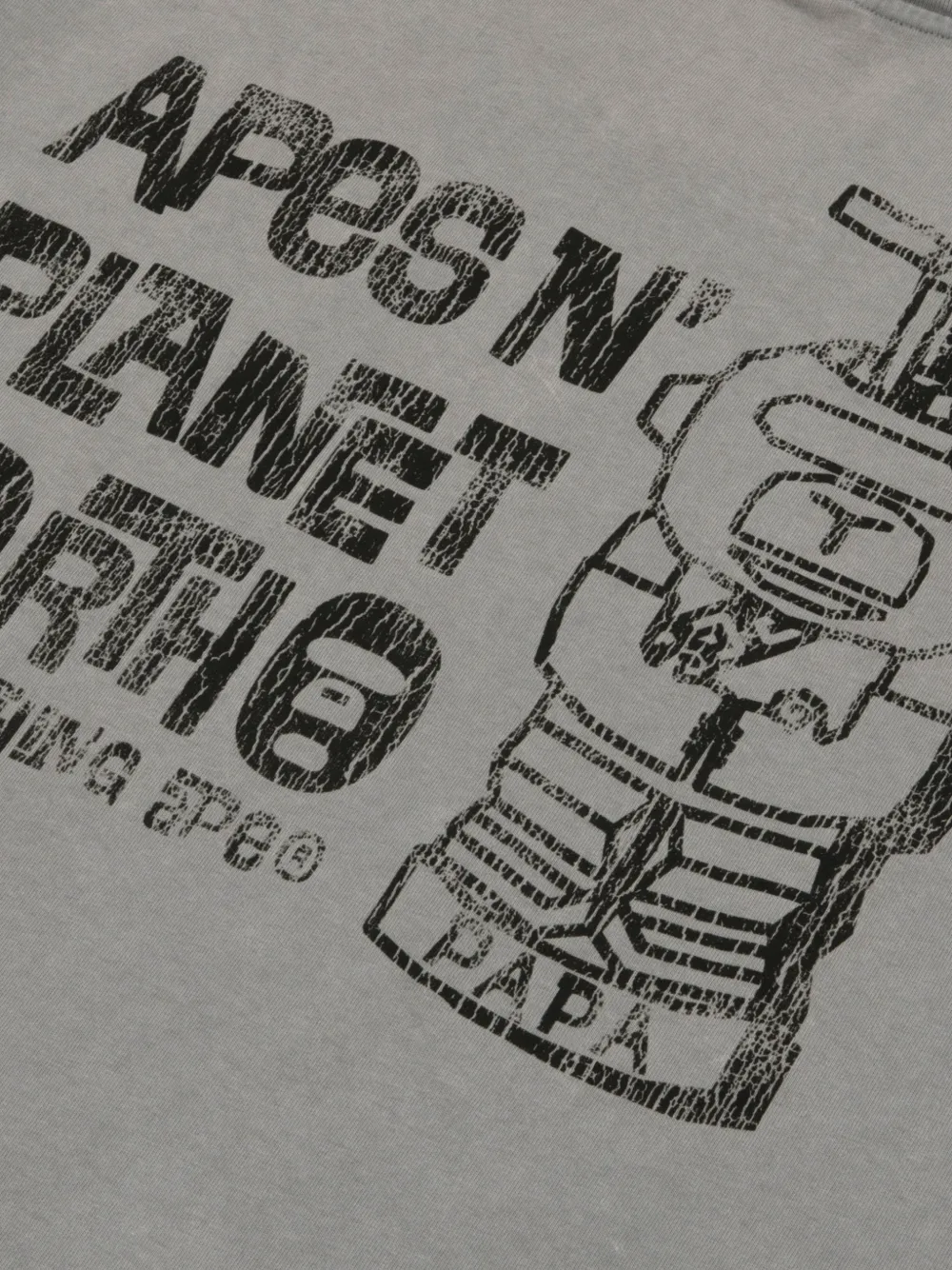 AAPE BY *A BATHING APE T-shirt met print Grijs
