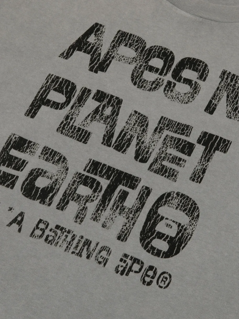 AAPE BY *A BATHING APE T-shirt met print Grijs