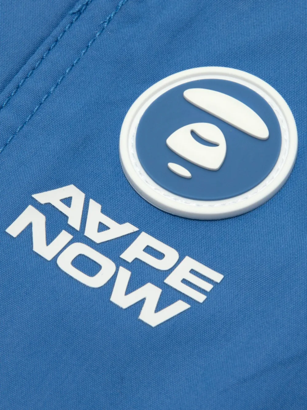 AAPE BY *A BATHING APE Shorts met logoprint Blauw