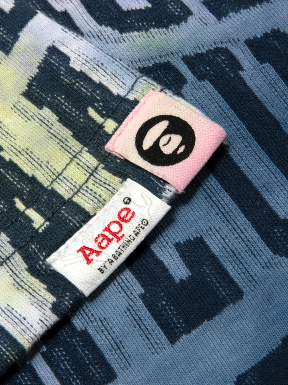 AAPE BY *A BATHING APE T-shirt met grafische print Blauw