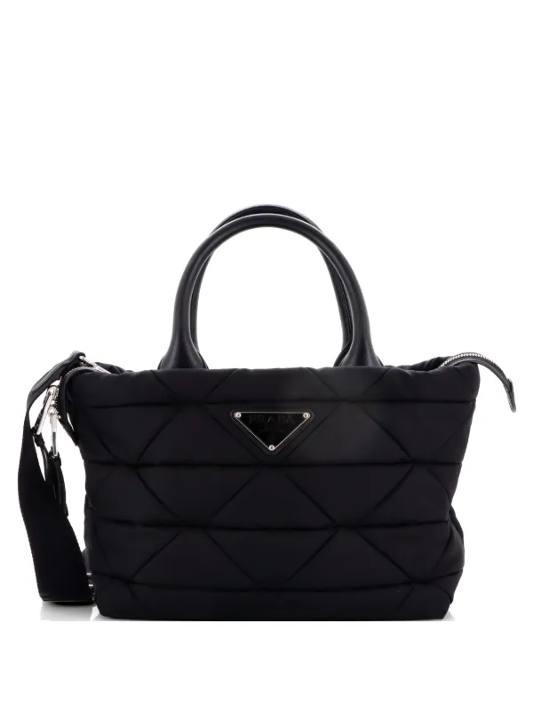 Prada Pre-Owned パデッド トート バッグ キルティング リナイロン