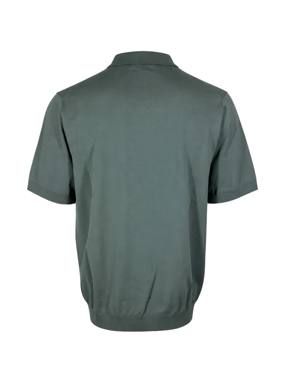  Devore Short-sleeve Knitted Polo Shirt - Verde 