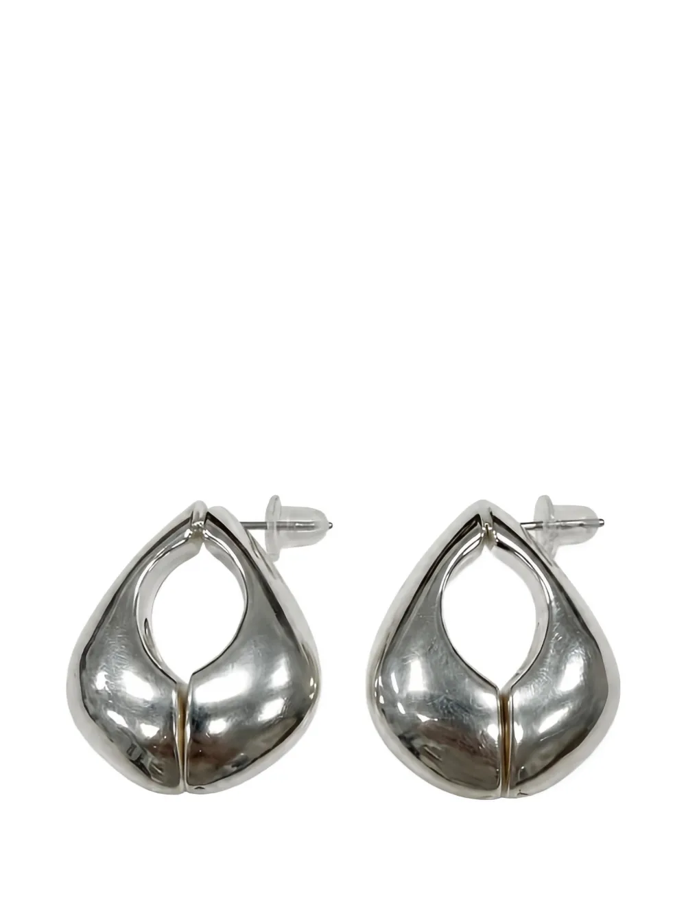 Soeur maxi Moon-line sculptural drop earrings - Argento