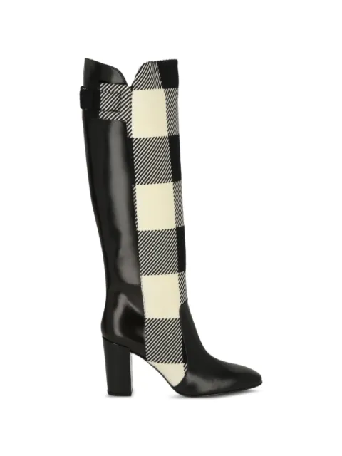 Roger Vivier botas con motivo de cuadros