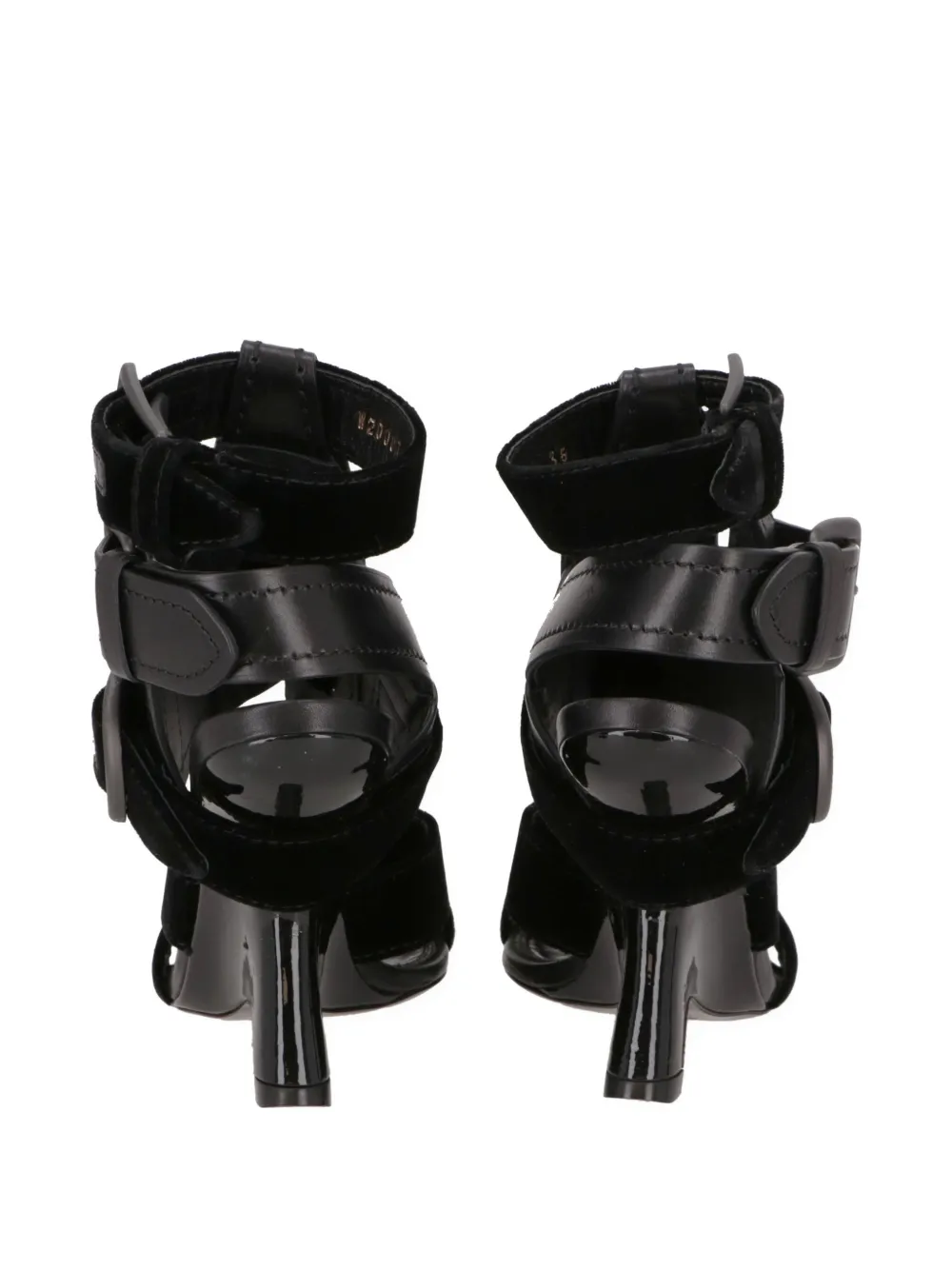 TOM FORD buckle-fastening lace-up sandals Zwart