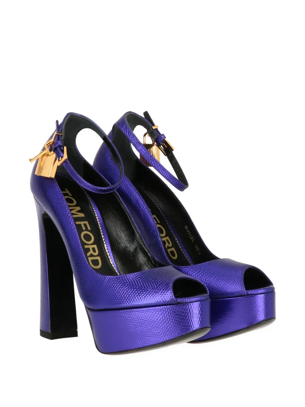 TOM FORD platform padlock sandals Paars