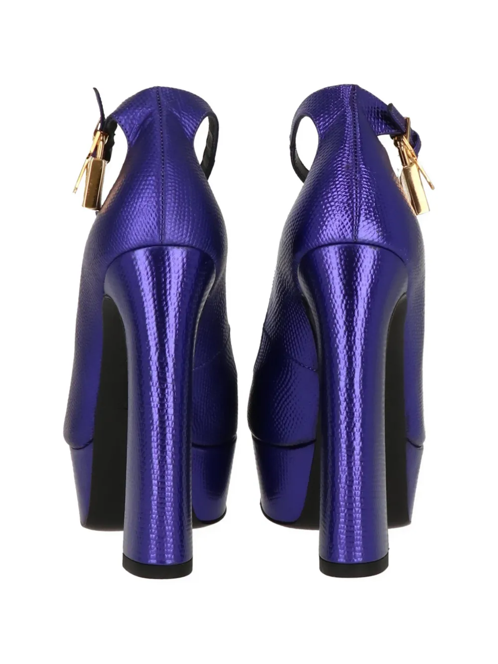 TOM FORD platform padlock sandals Paars