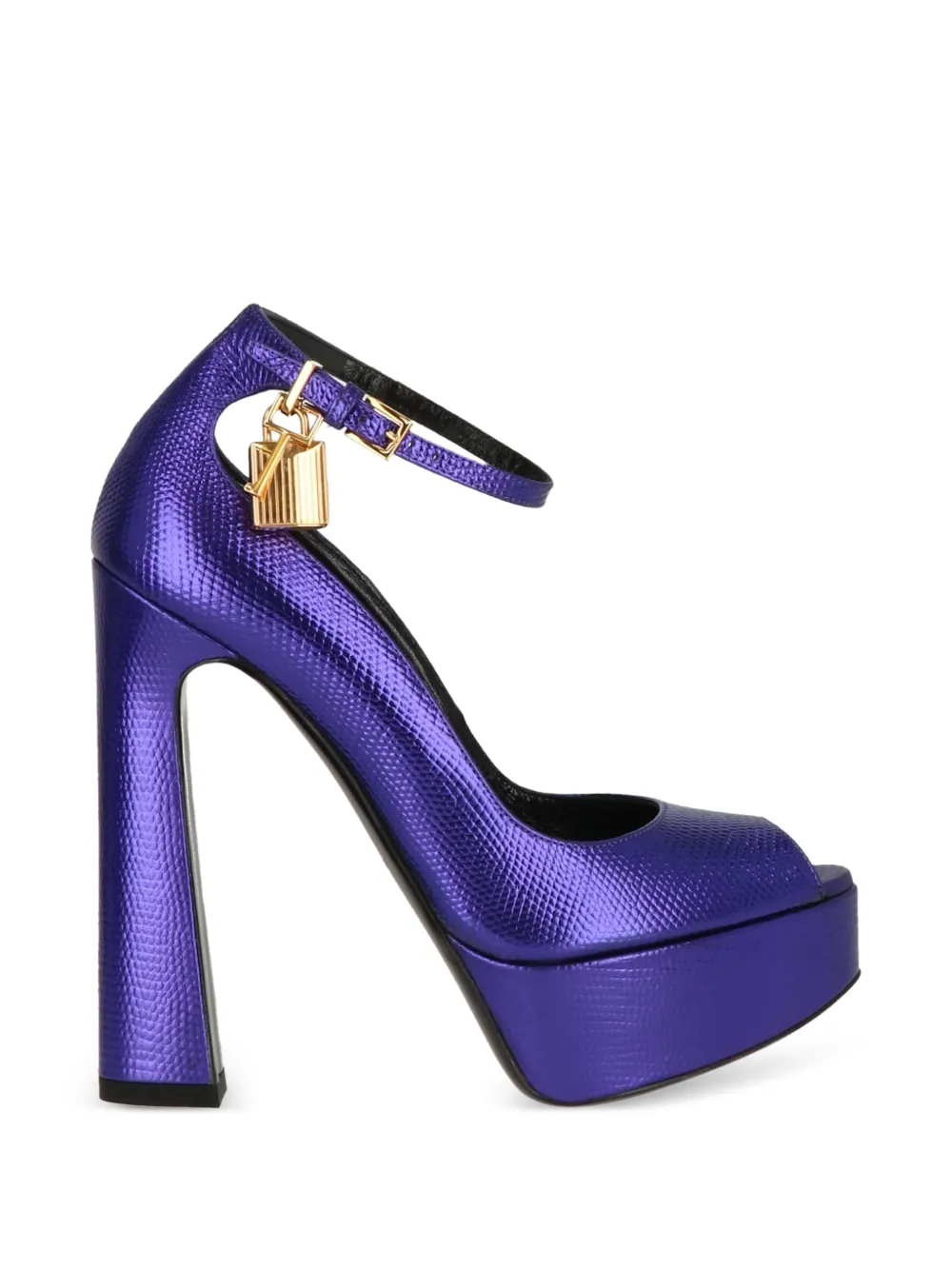 TOM FORD platform padlock sandals Paars