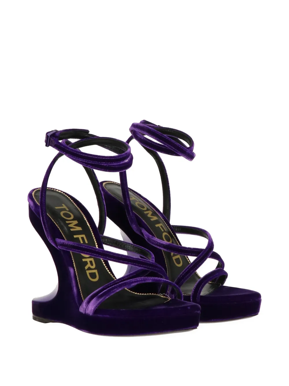 TOM FORD wraparound strap sandals Paars
