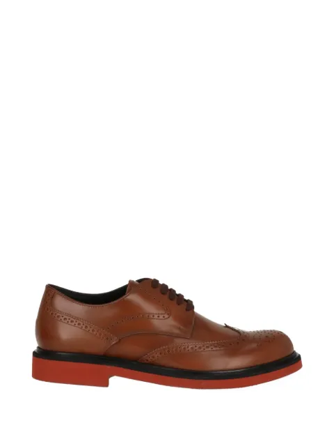 Tod's brogue leather derby shoes