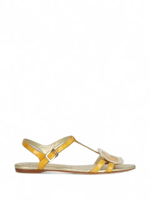 Roger Vivier sandalias con detalle de hebilla y tira en T
