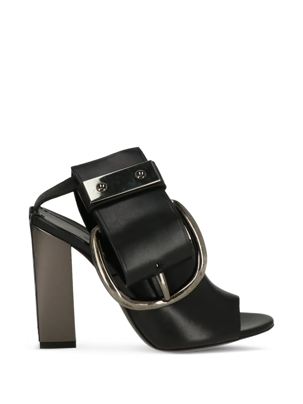 TOM FORD buckle-detail leather sandals Zwart