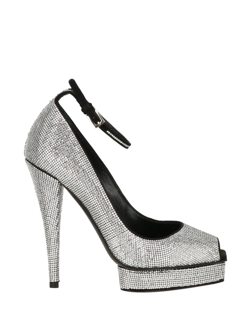 TOM FORD crystal-embellished platform sandals - Argento
