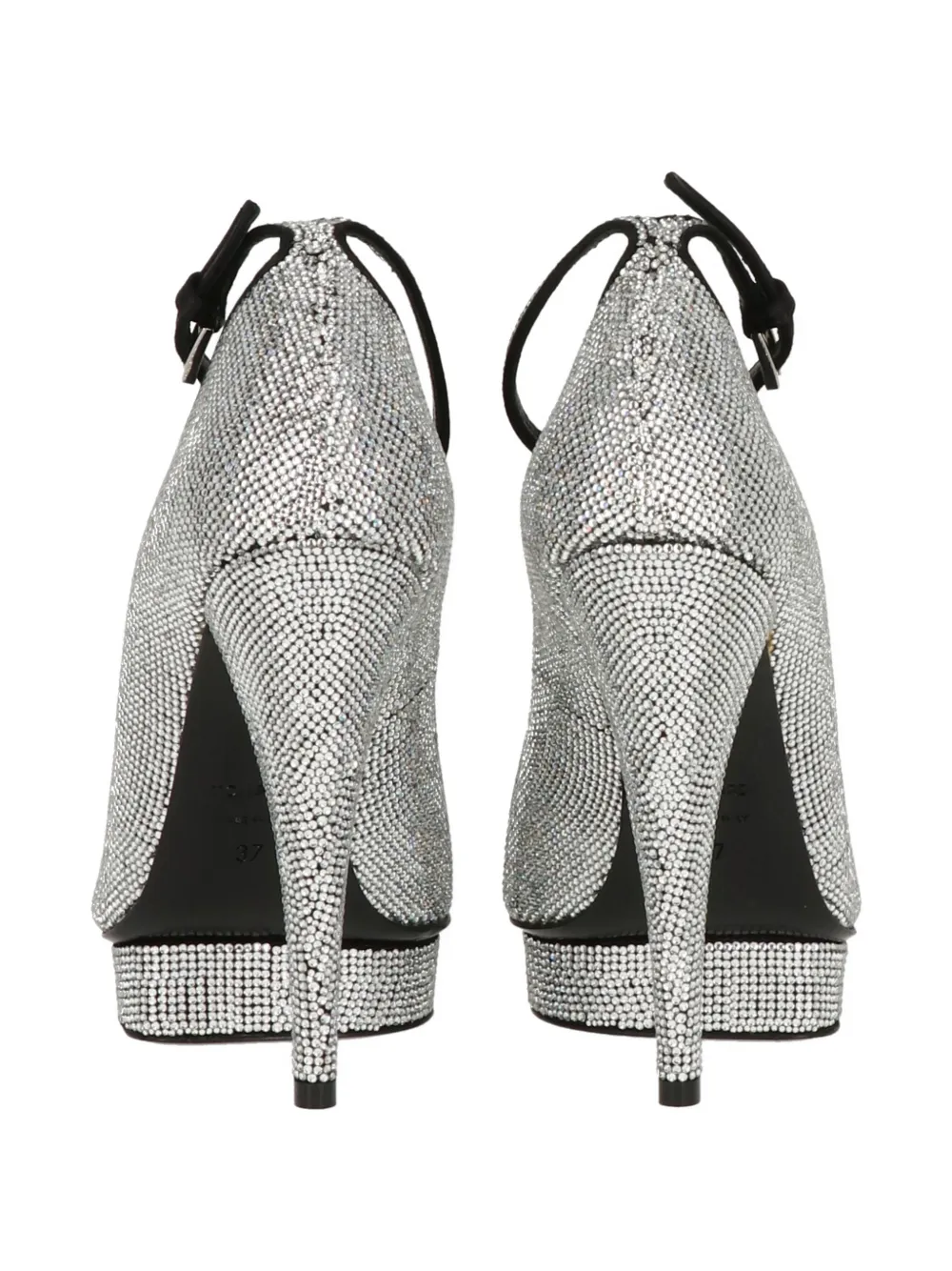 TOM FORD crystal-embellished platform sandals Zilver