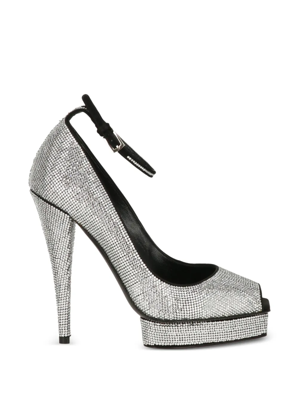 TOM FORD crystal-embellished platform sandals Zilver