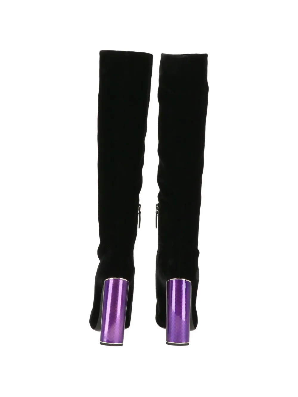 TOM FORD beaded-toe block-heel boots Zwart