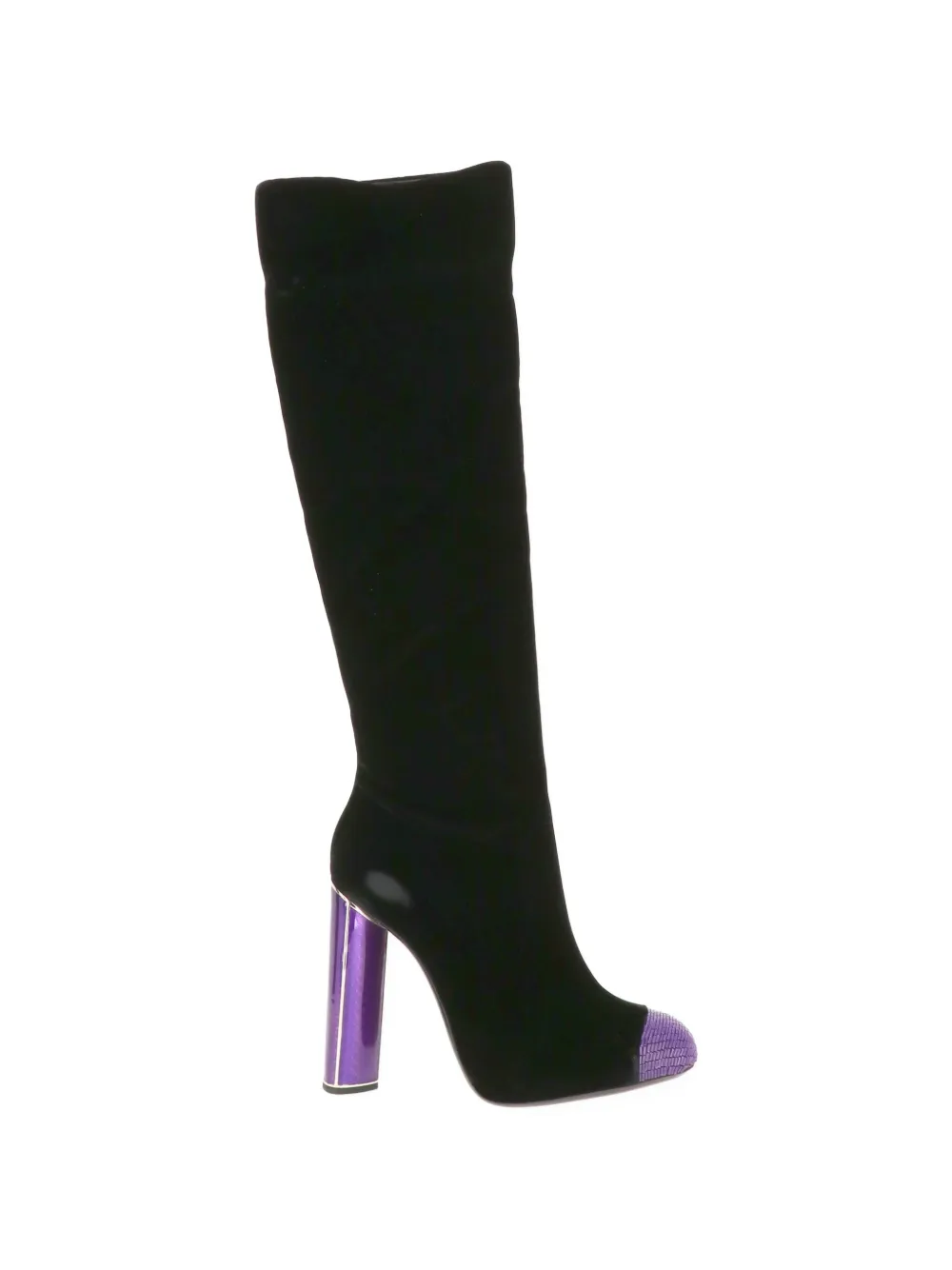 TOM FORD beaded-toe block-heel boots - Black