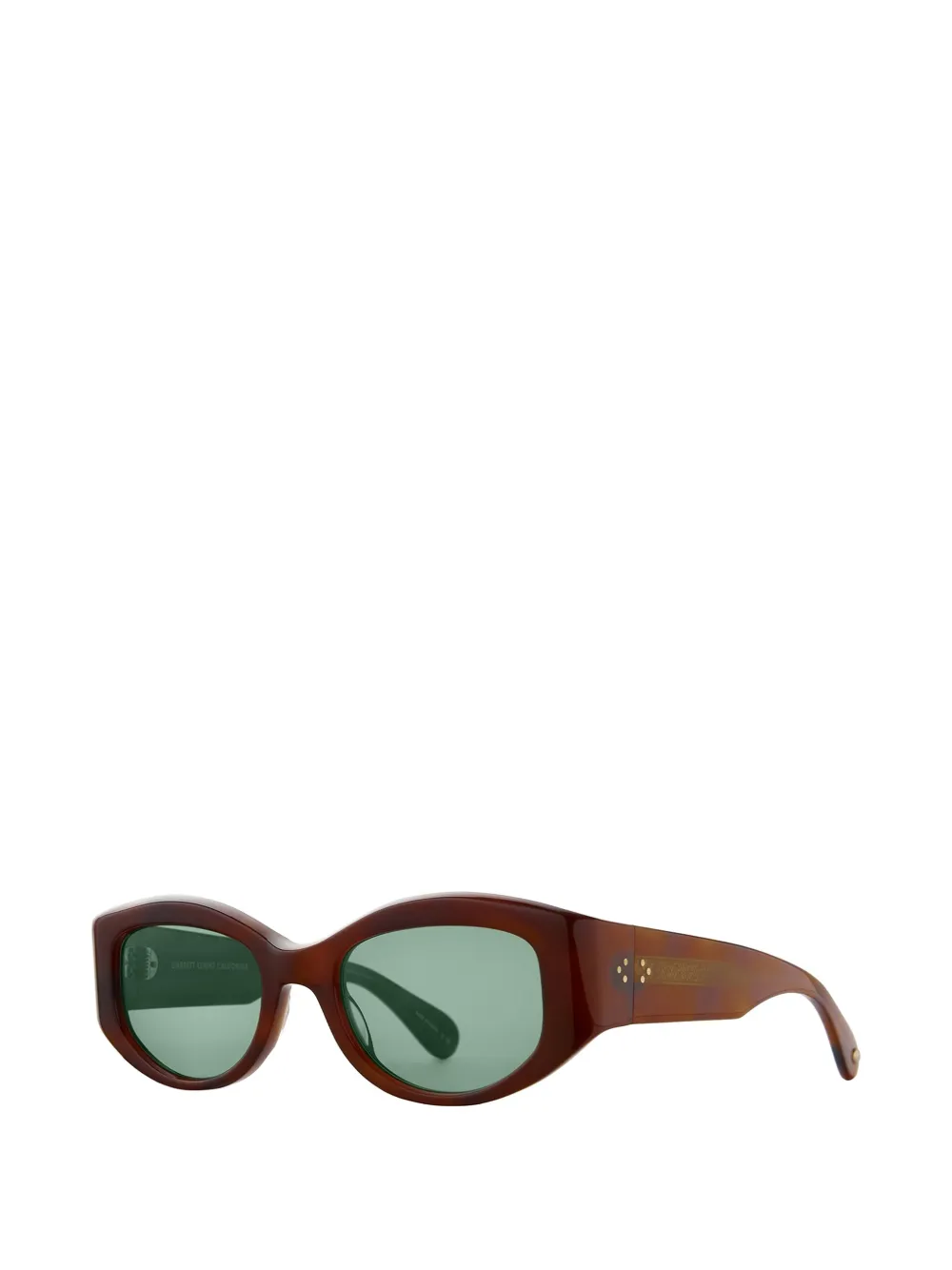 Garrett Leight Retro Biggie zonnebril Bruin