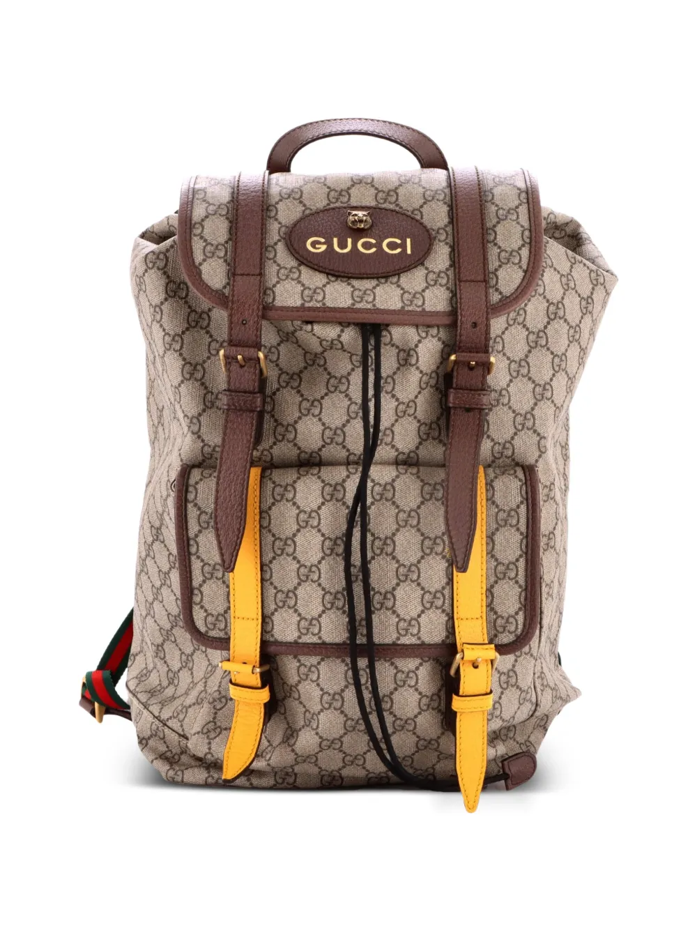 Gucci Pre-Owned Courrier Soft GG Coated Canvas Large backpack - Marrone