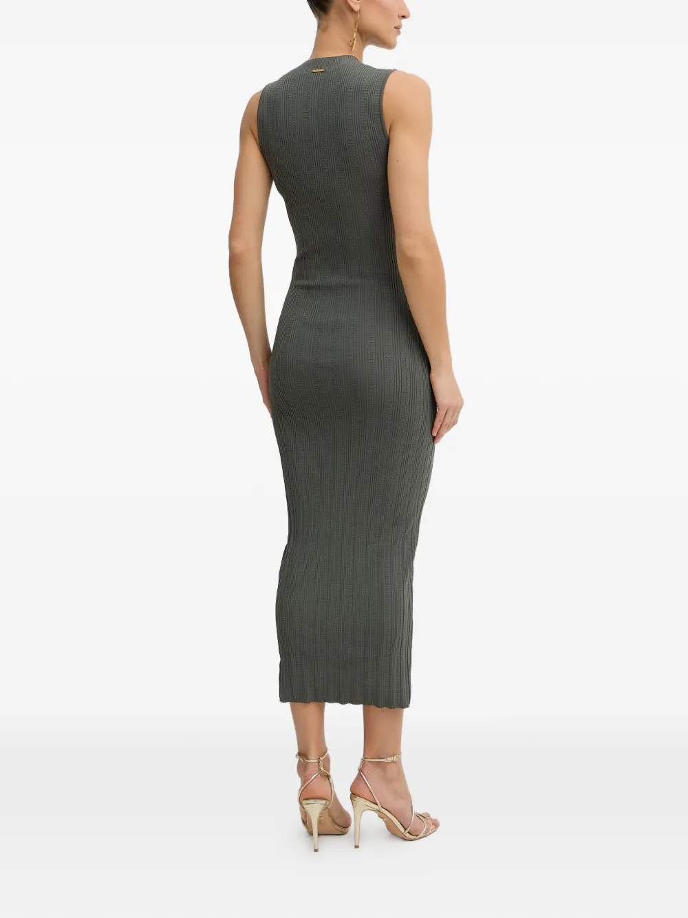 TWINSET Ribgebreide jurk Grijs