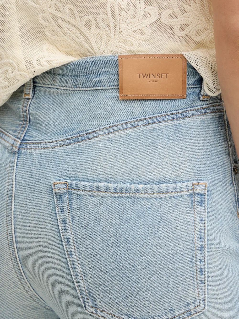 TWINSET Straight jeans Blauw