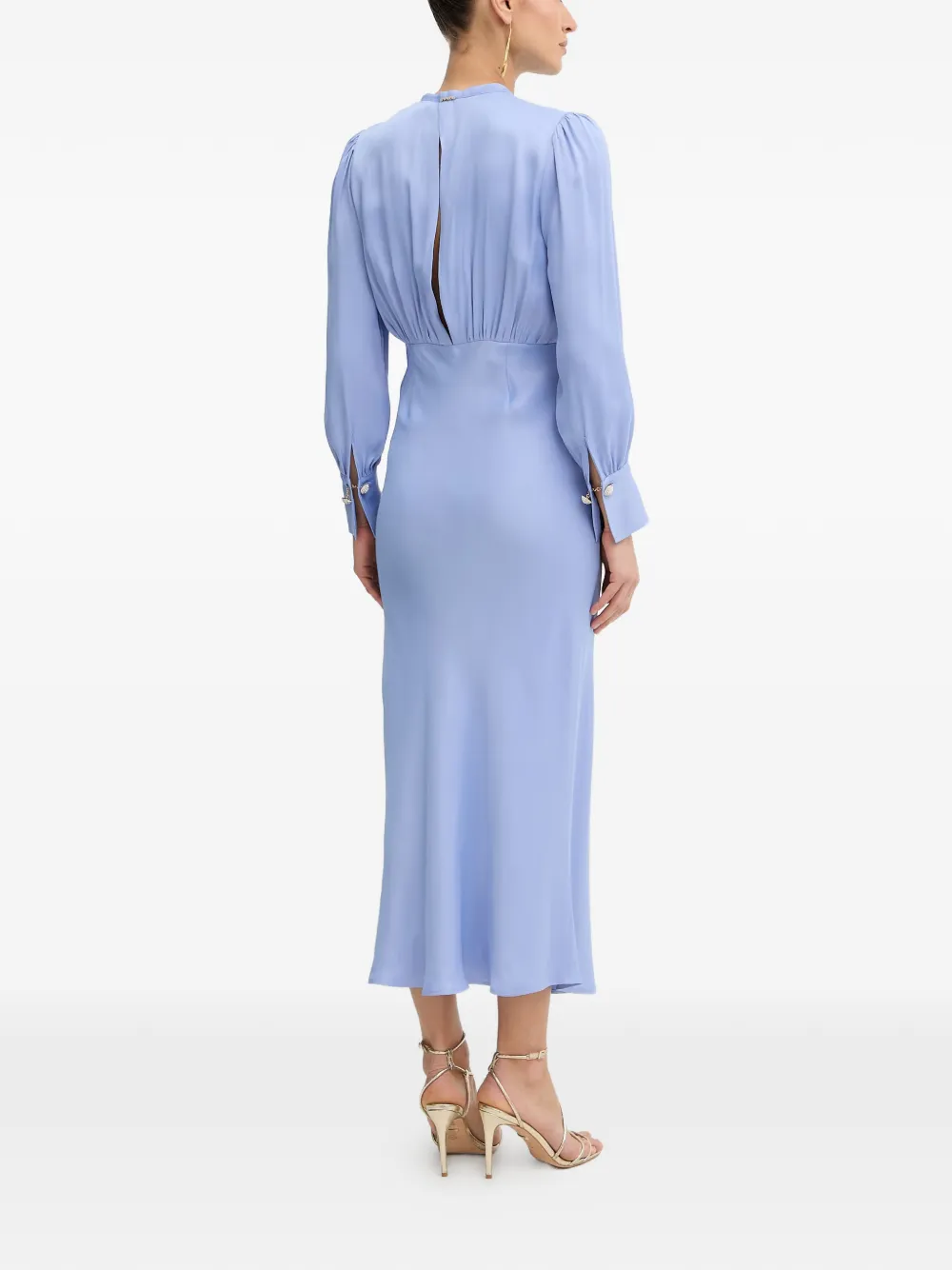 TWINSET Gesmockte jurk Blauw