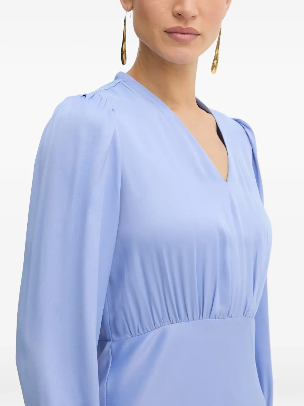 TWINSET Gesmockte jurk Blauw