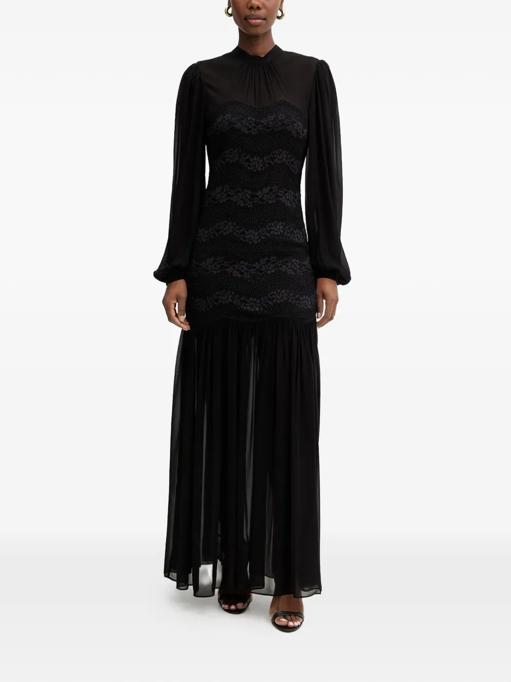TWINSET Abito a maniche lunghe - Nero