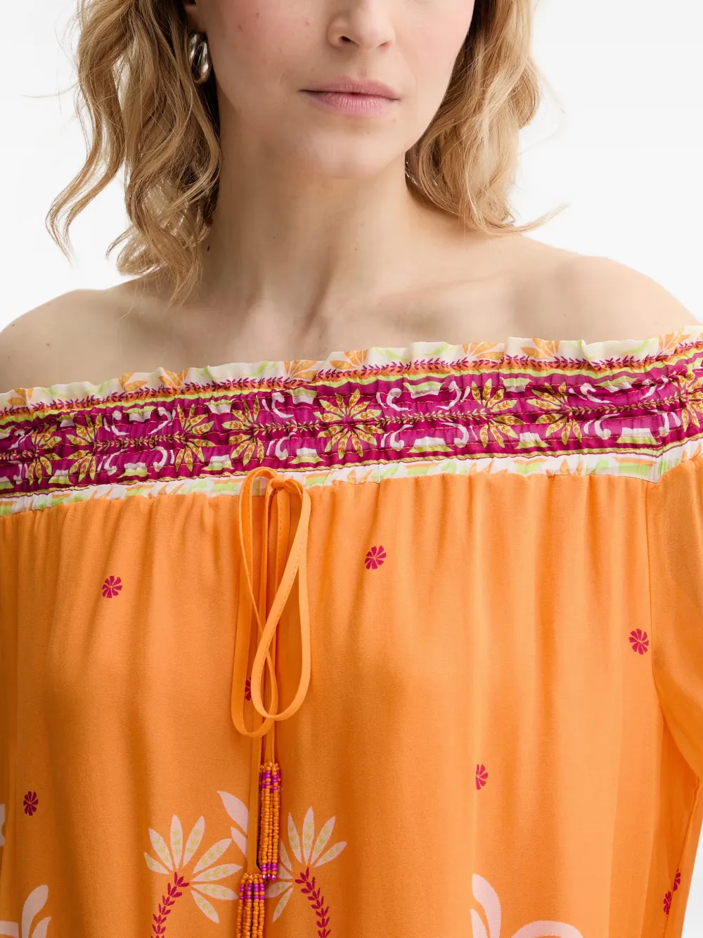 TWINSET Blouse met bloemenprint Oranje