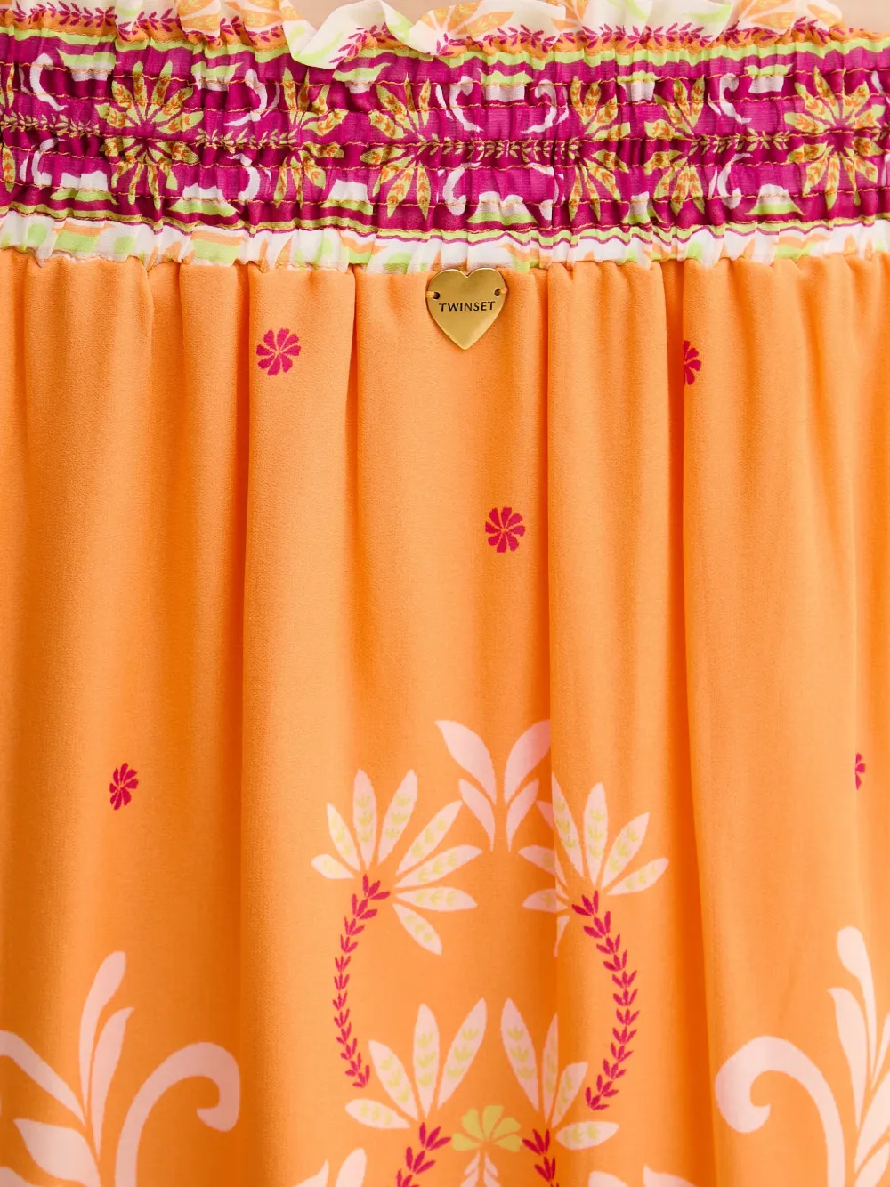 TWINSET Blouse met bloemenprint Oranje
