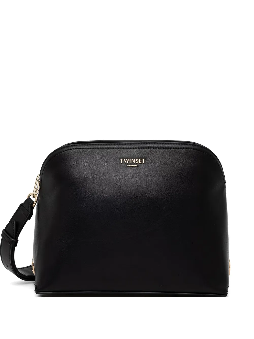 TWINSET logo-plaque shoulder-strap tote bag - Nero