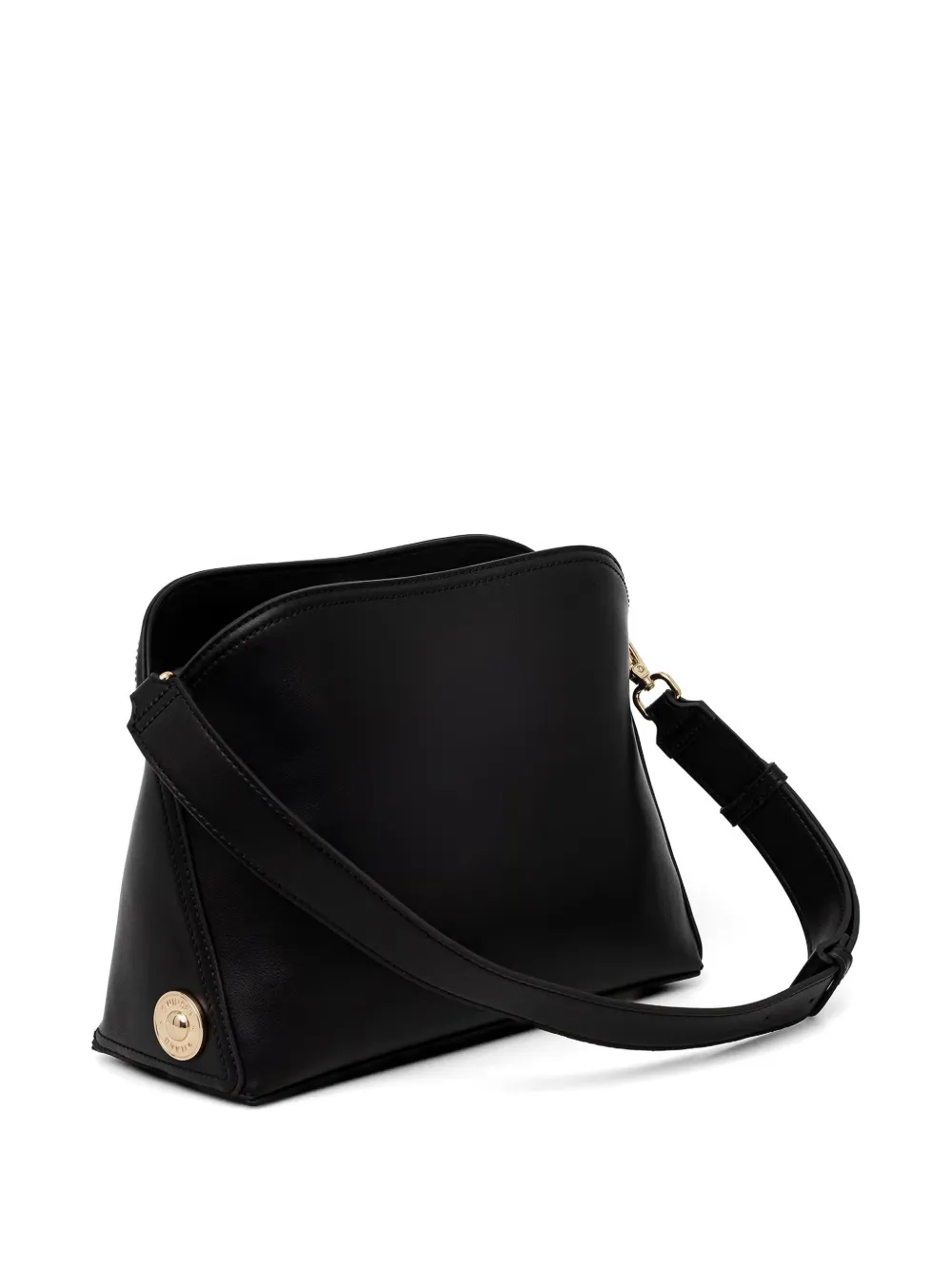 TWINSET Shopper met logo-plakkaat en schouderband Zwart