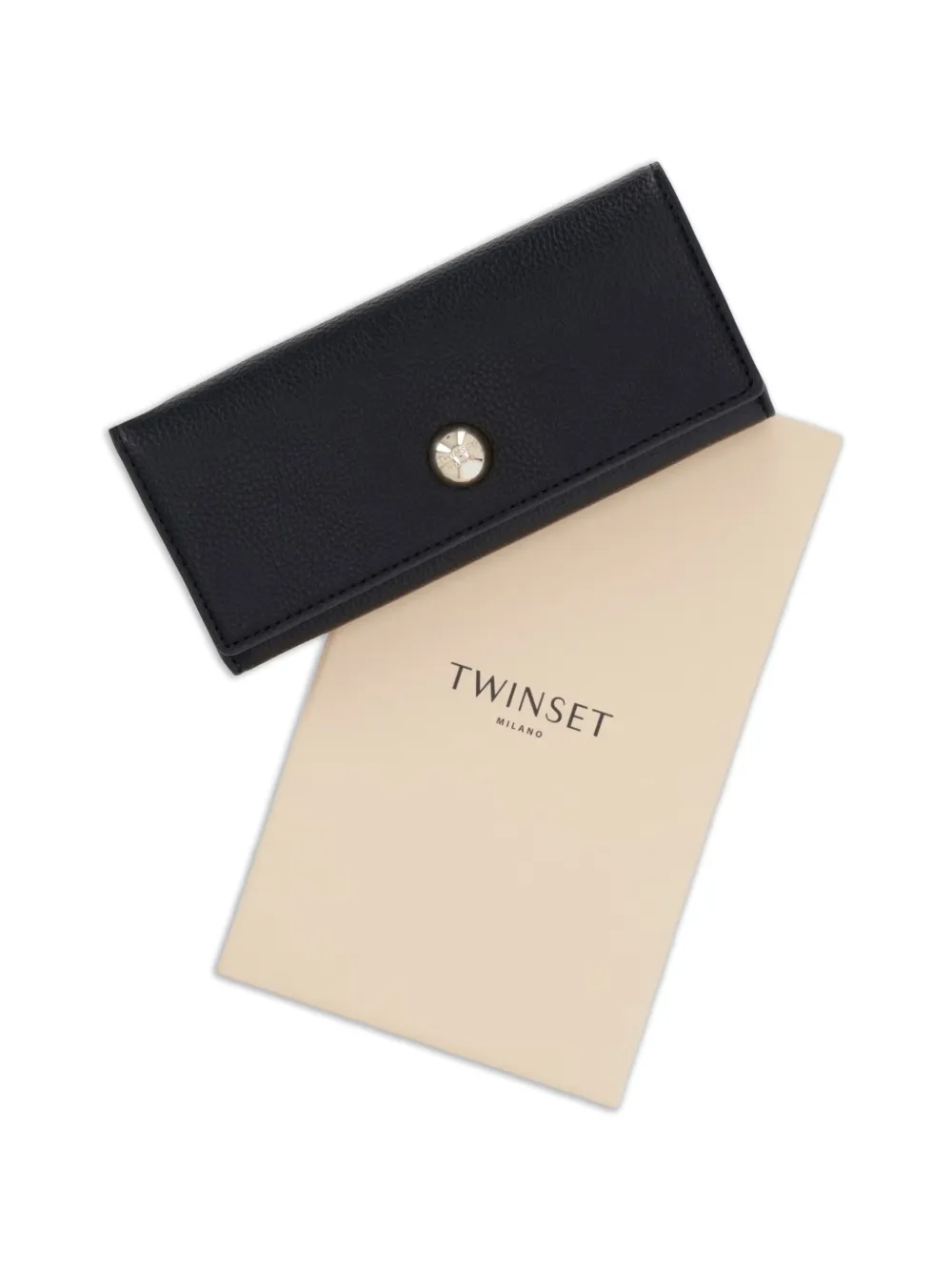 TWINSET Portemonnee met bewerkt leer Blauw