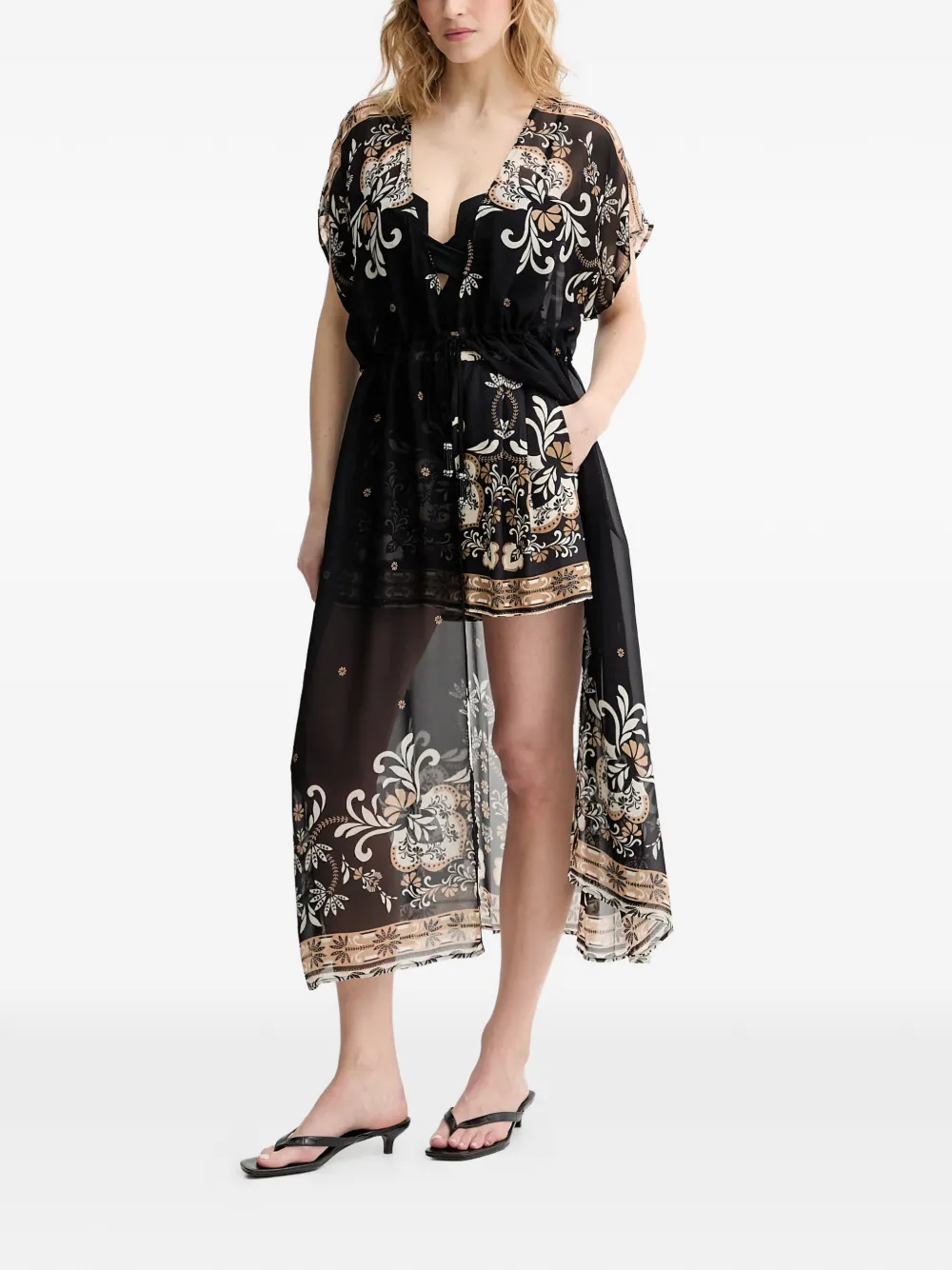 TWINSET Tuniek met trekkoord Zwart
