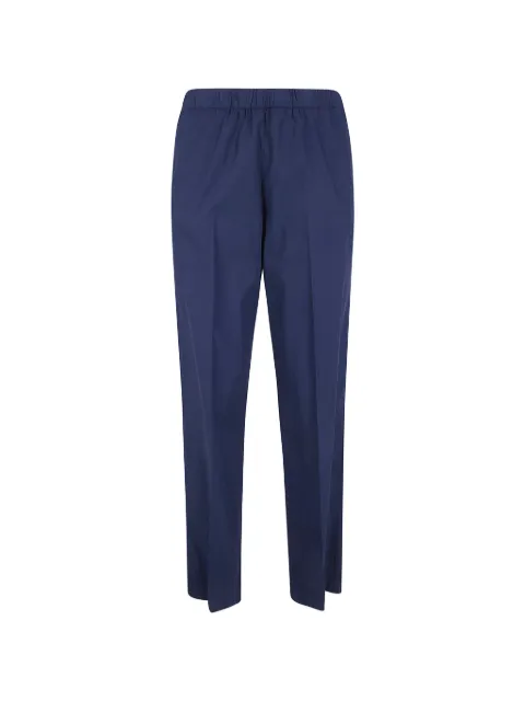 Kiltie elasticated-waist pressed-crease trousers