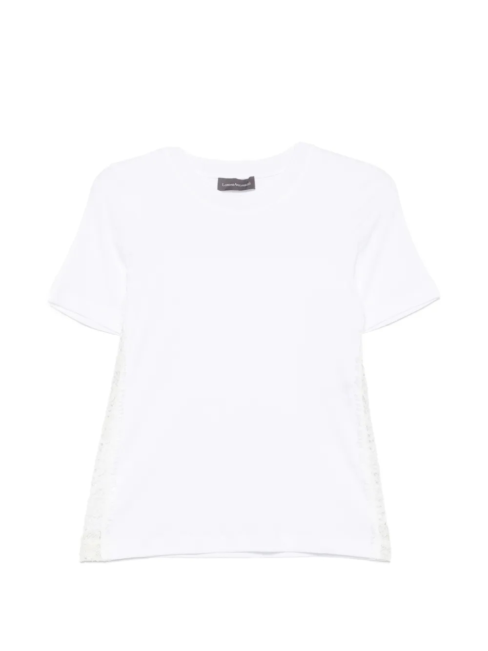 Lorena Antoniazzi lace-trim T-shirt - Bianco