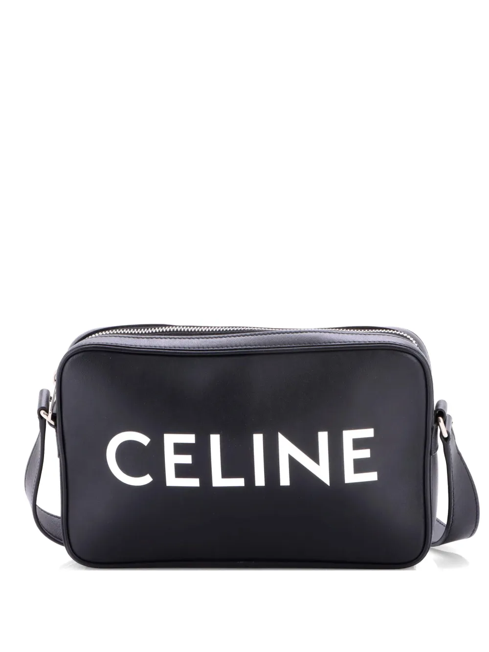 Celine Pre-Owned Logo Messenger Bag Leather Small crossbody bag - Nero