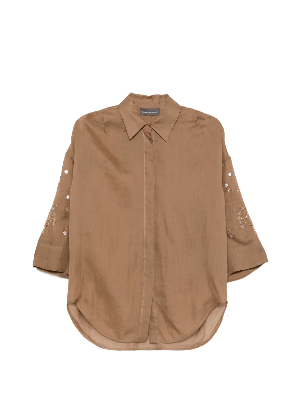 Lorena Antoniazzi sequin-embellished shirt - Braun