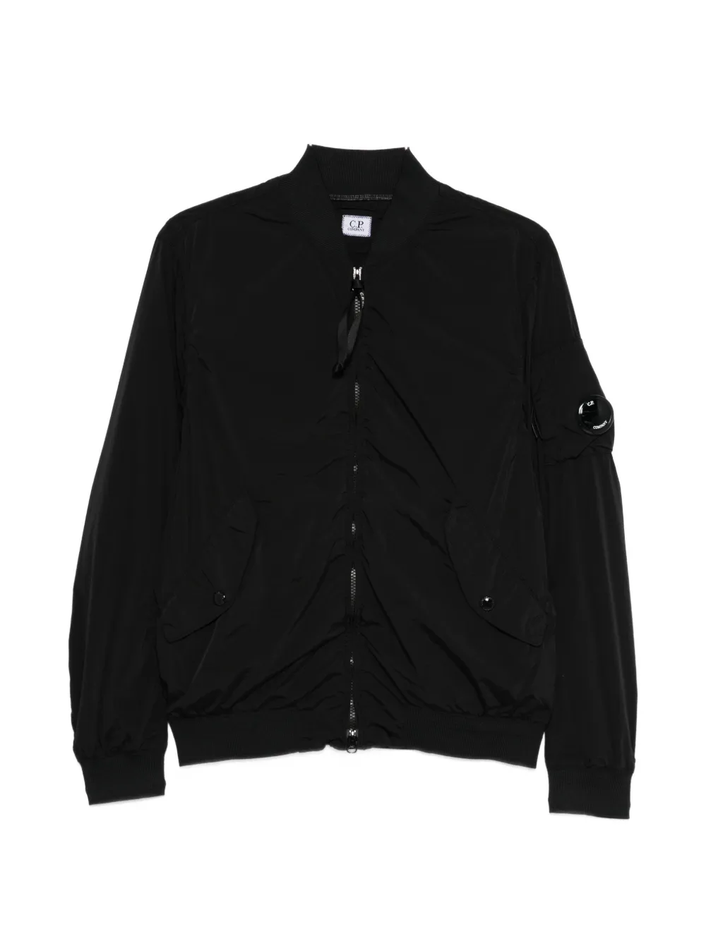 C.P. Company lens-detail bomber jacket - Nero