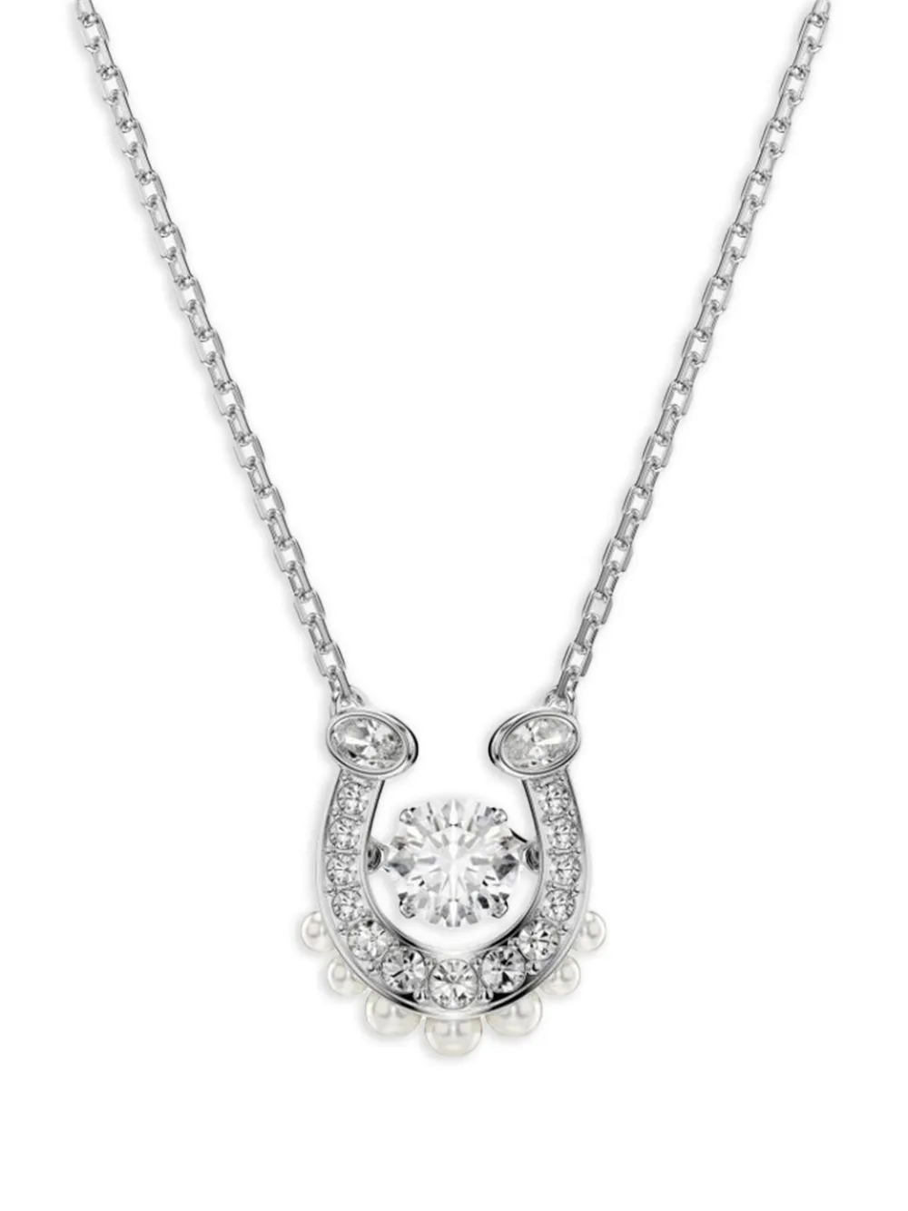 Swarovski Symbolica horseshoe-pendant necklace - Argento