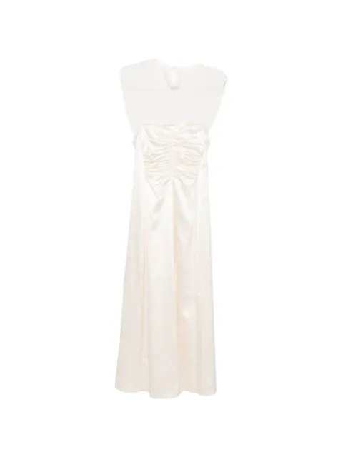 Carven satin-finish maxi dress