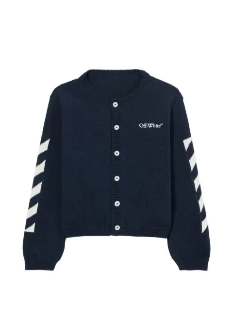 Off-White Kids diagonal bookish cardigan