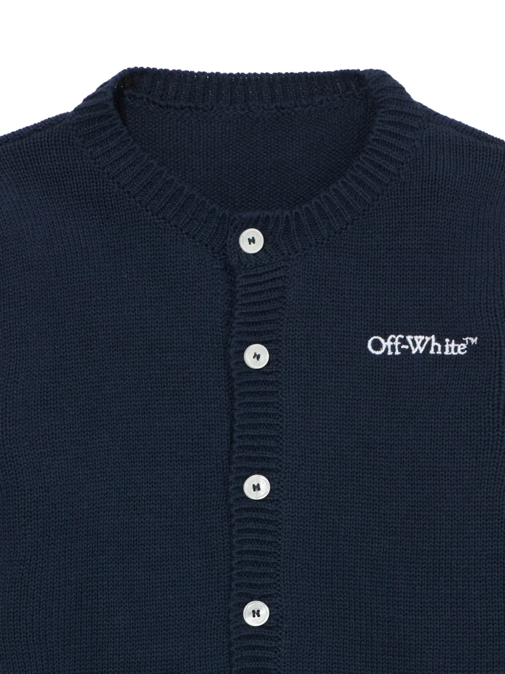 Off-White Kids Diagonal Bookish vest Blauw