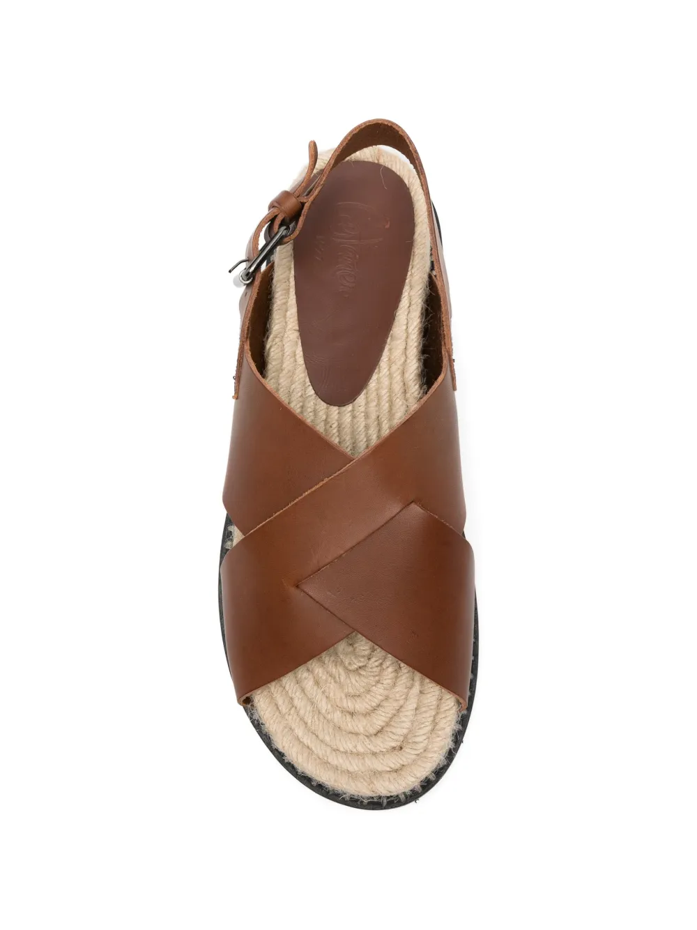 Castañer Tiago 261 crossover leather sandals Bruin