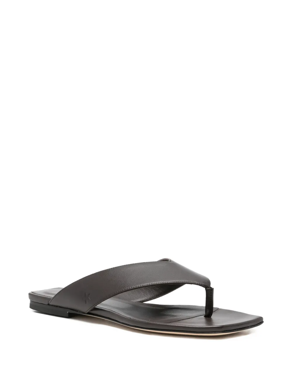 Lorena Antoniazzi square-toe flat sandals Bruin