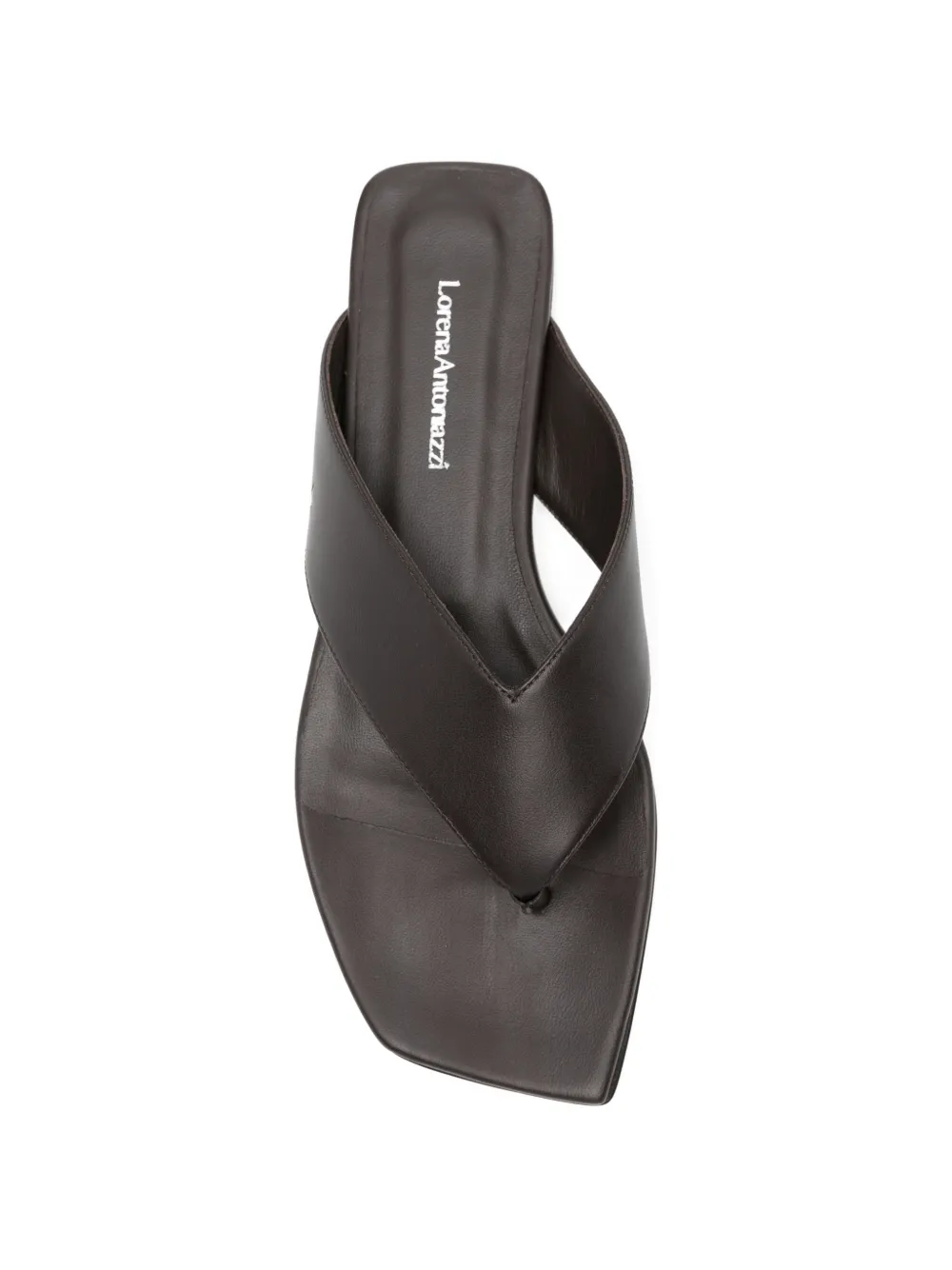 Lorena Antoniazzi square-toe flat sandals Bruin