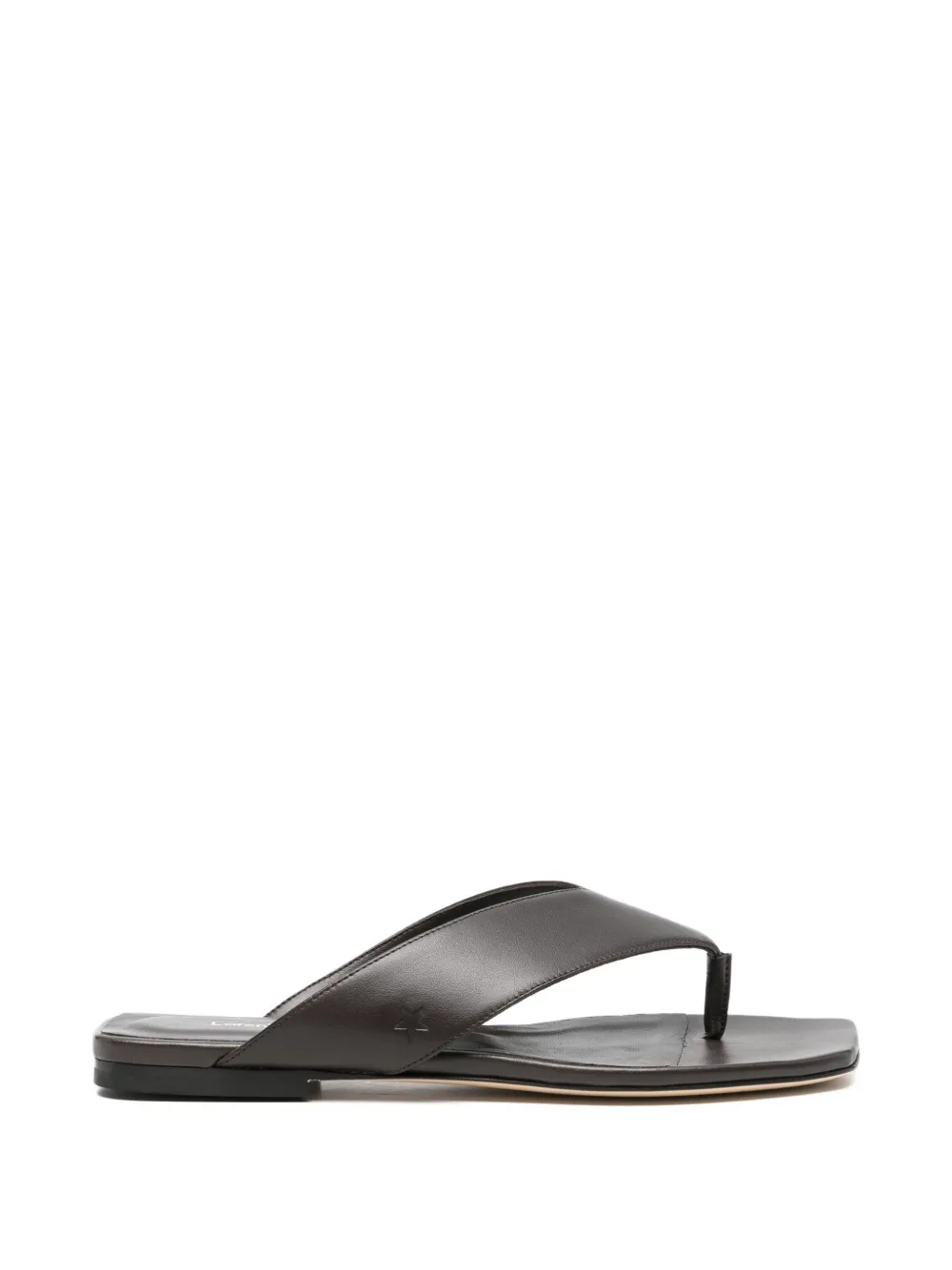 Lorena Antoniazzi square-toe flat sandals - Marrone