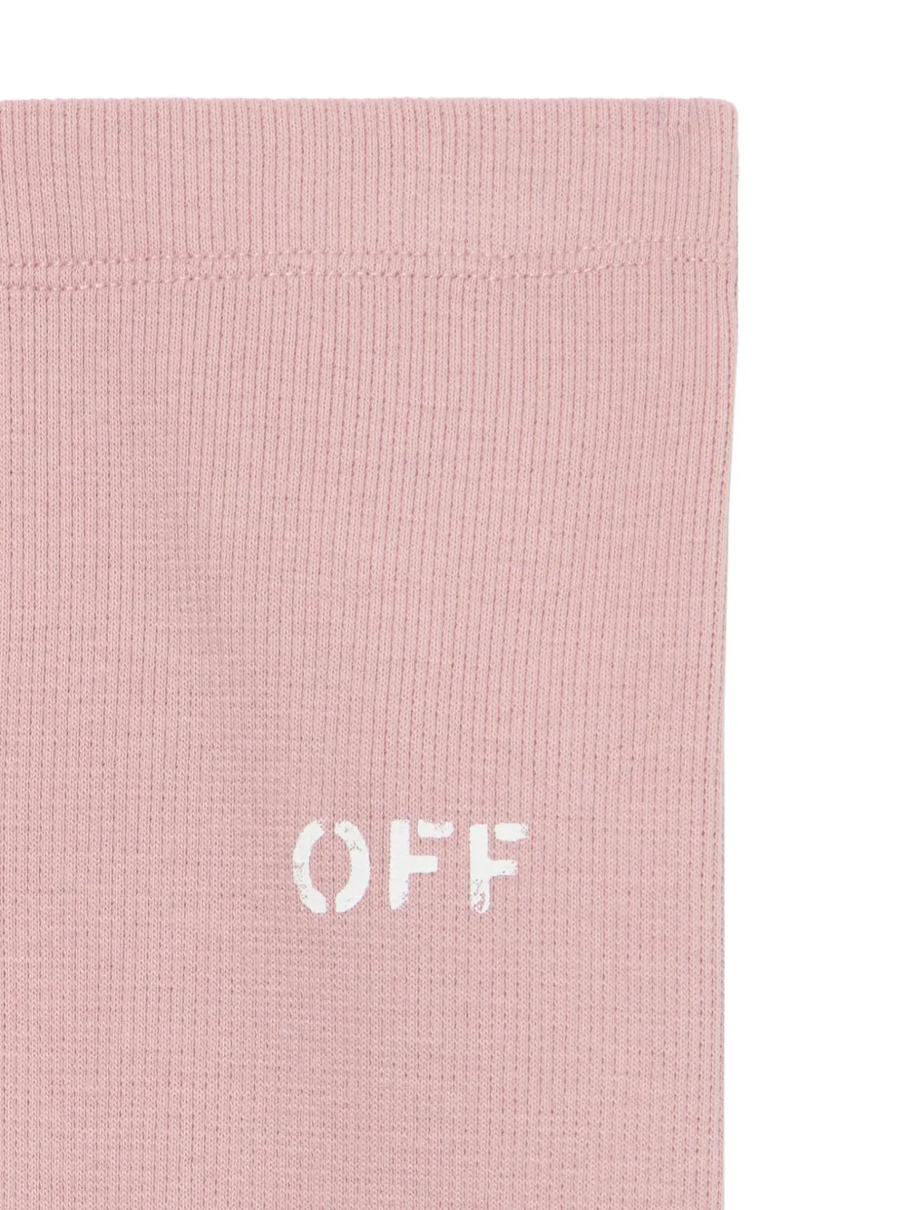 Off-White Kids Off Stamp legging Roze