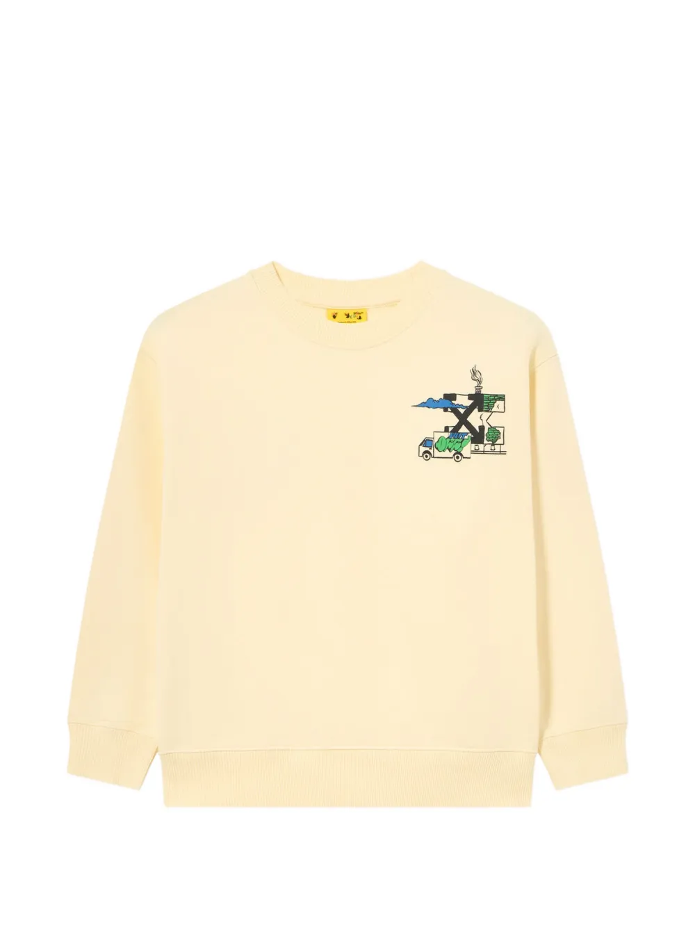 Off-White Kids Graffiti sweatshirt - Giallo